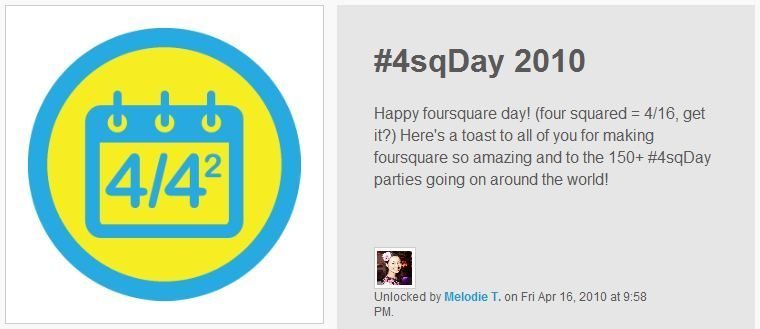 Foursquare Day Badge