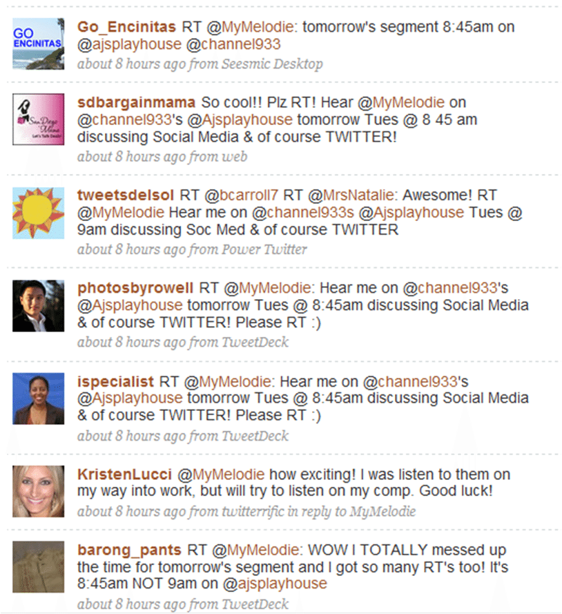 MyMelodie Twitter Retweets